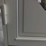 Panel utvändigt till SW17 altandörr i genomskärning Panel utvändigt till SW17 altandörr i genomskärning