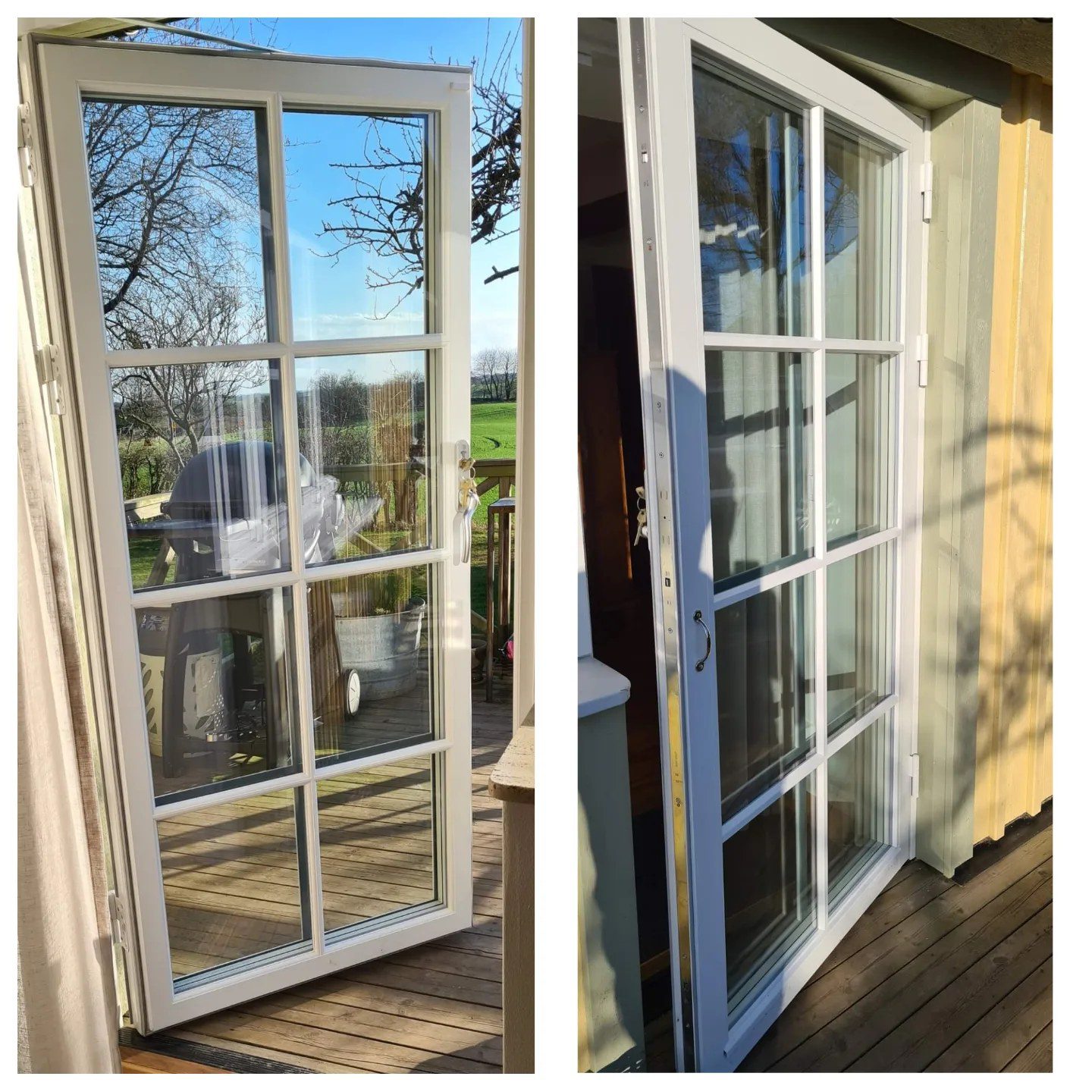 SW17 altandörr i 3-glas med fast spröjs utan distanslist SW17 altandörr i 3-glas med fast spröjs utan distanslist